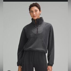Lululemon brushed softstreme ribbed half zip